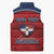 Personalized Dominican Republic Sleeveless Puffer Jacket Dimelo Ke Lo Ke - Wonder Print Shop