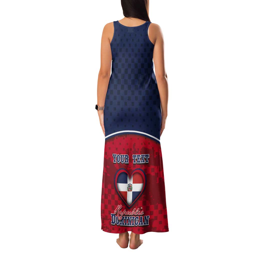 Personalized Dominican Republic Tank Maxi Dress Dimelo Ke Lo Ke - Wonder Print Shop