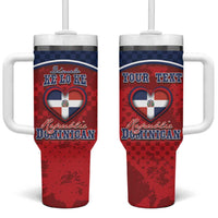 Personalized Dominican Republic Tumbler With Handle Dimelo Ke Lo Ke - Wonder Print Shop