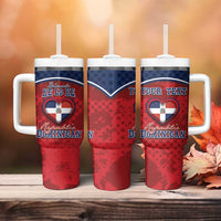 Personalized Dominican Republic Tumbler With Handle Dimelo Ke Lo Ke - Wonder Print Shop
