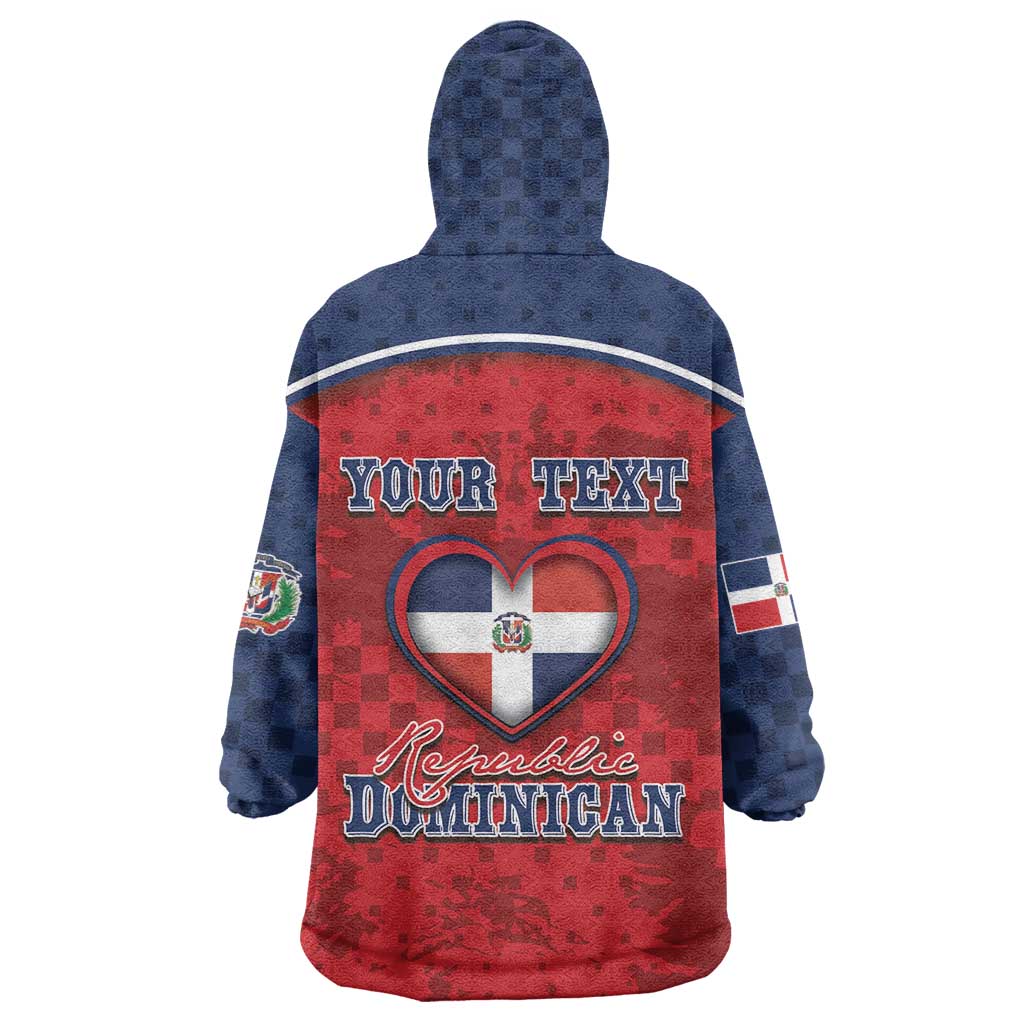 Personalized Dominican Republic Wearable Blanket Hoodie Dimelo Ke Lo Ke - Wonder Print Shop