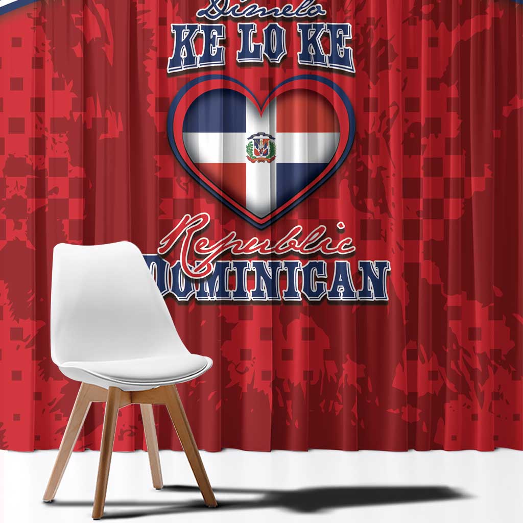 Dominican Republic Window Curtain Dimelo Ke Lo Ke - Wonder Print Shop
