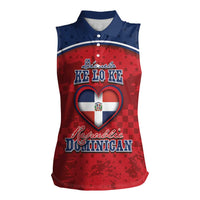 Personalized Dominican Republic Women Sleeveless Polo Shirt Dimelo Ke Lo Ke - Wonder Print Shop