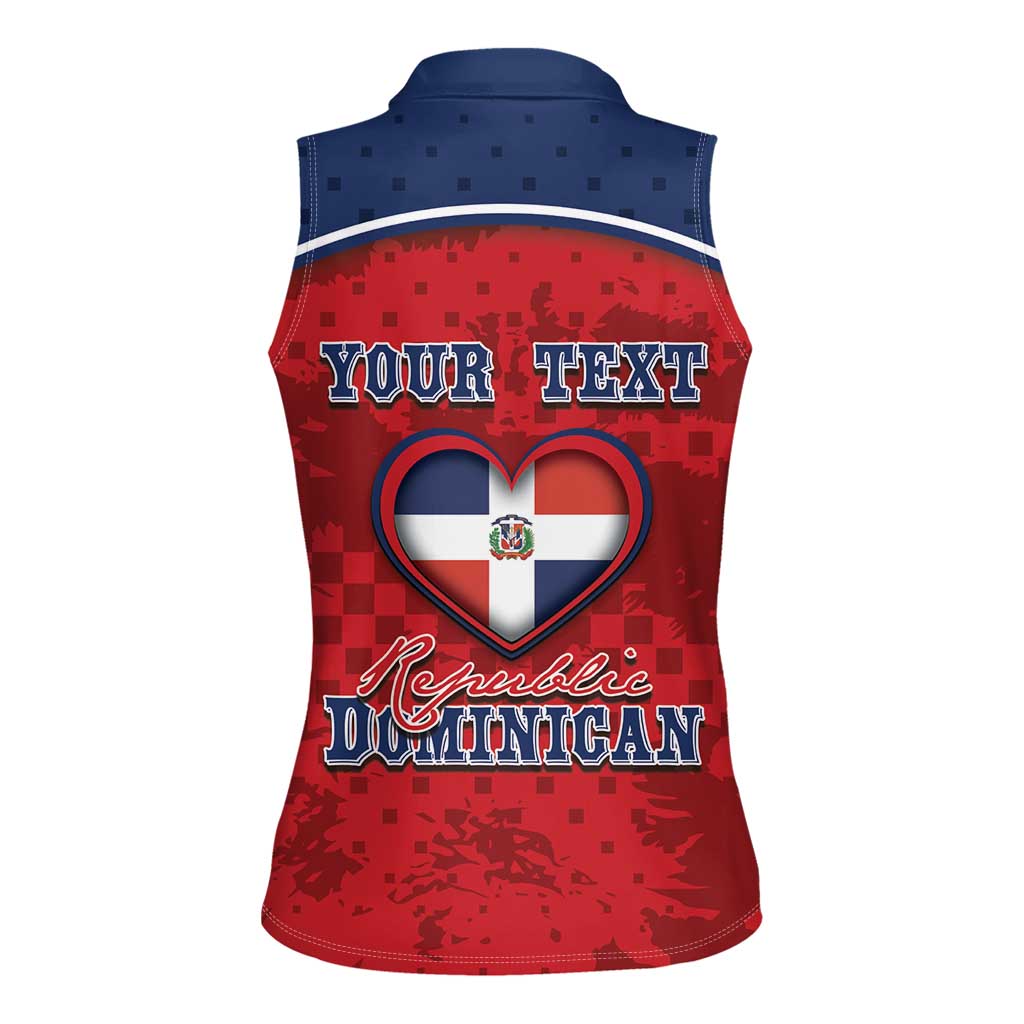 Personalized Dominican Republic Women Sleeveless Polo Shirt Dimelo Ke Lo Ke - Wonder Print Shop