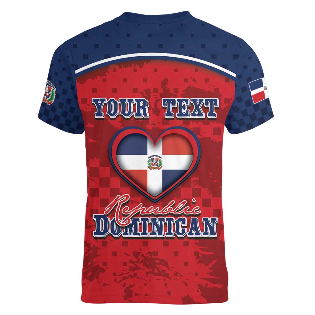 Personalized Dominican Republic Women V-Neck T-Shirt Dimelo Ke Lo Ke - Wonder Print Shop