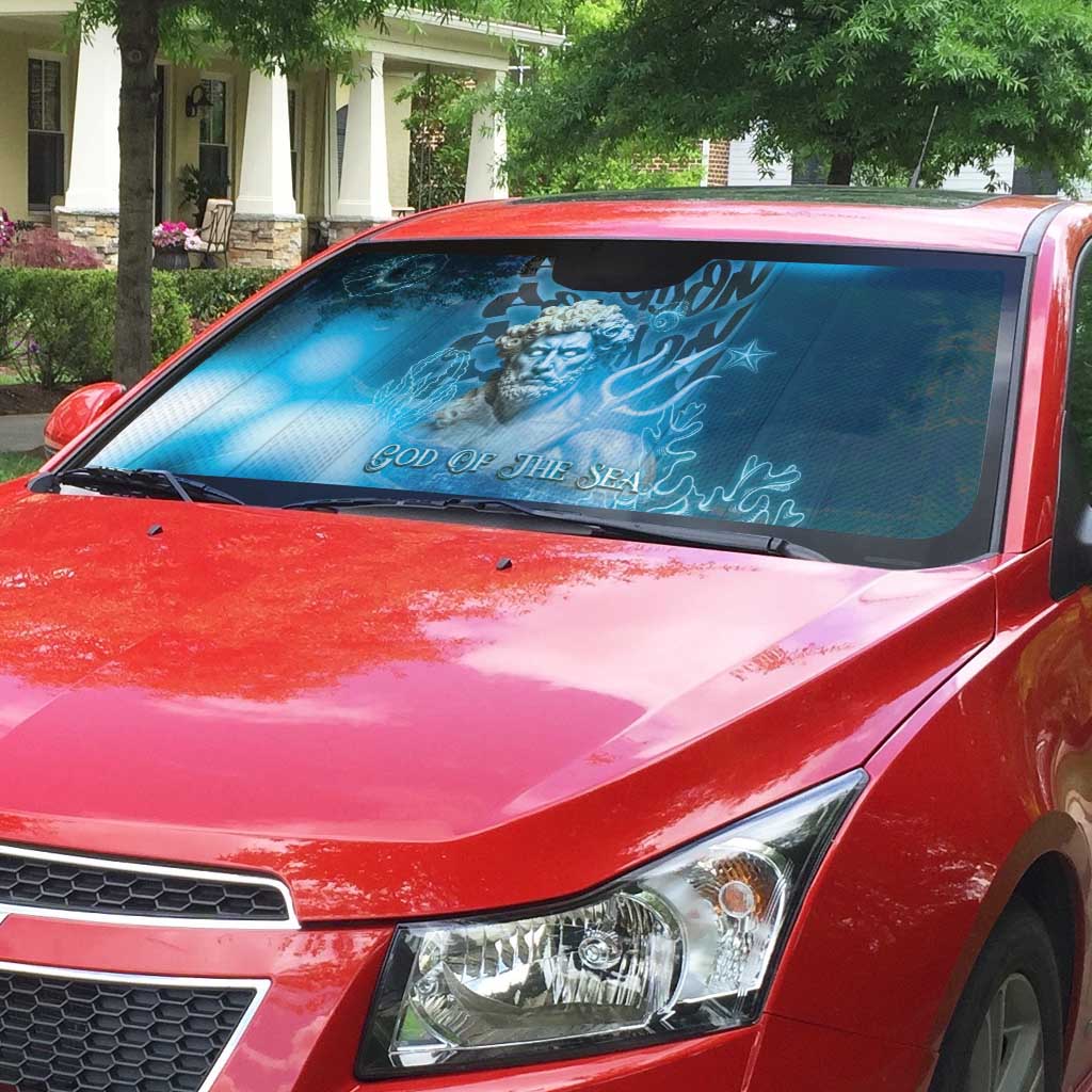 Poseidon Auto Sun Shade God Of The Sea - Wonder Print Shop