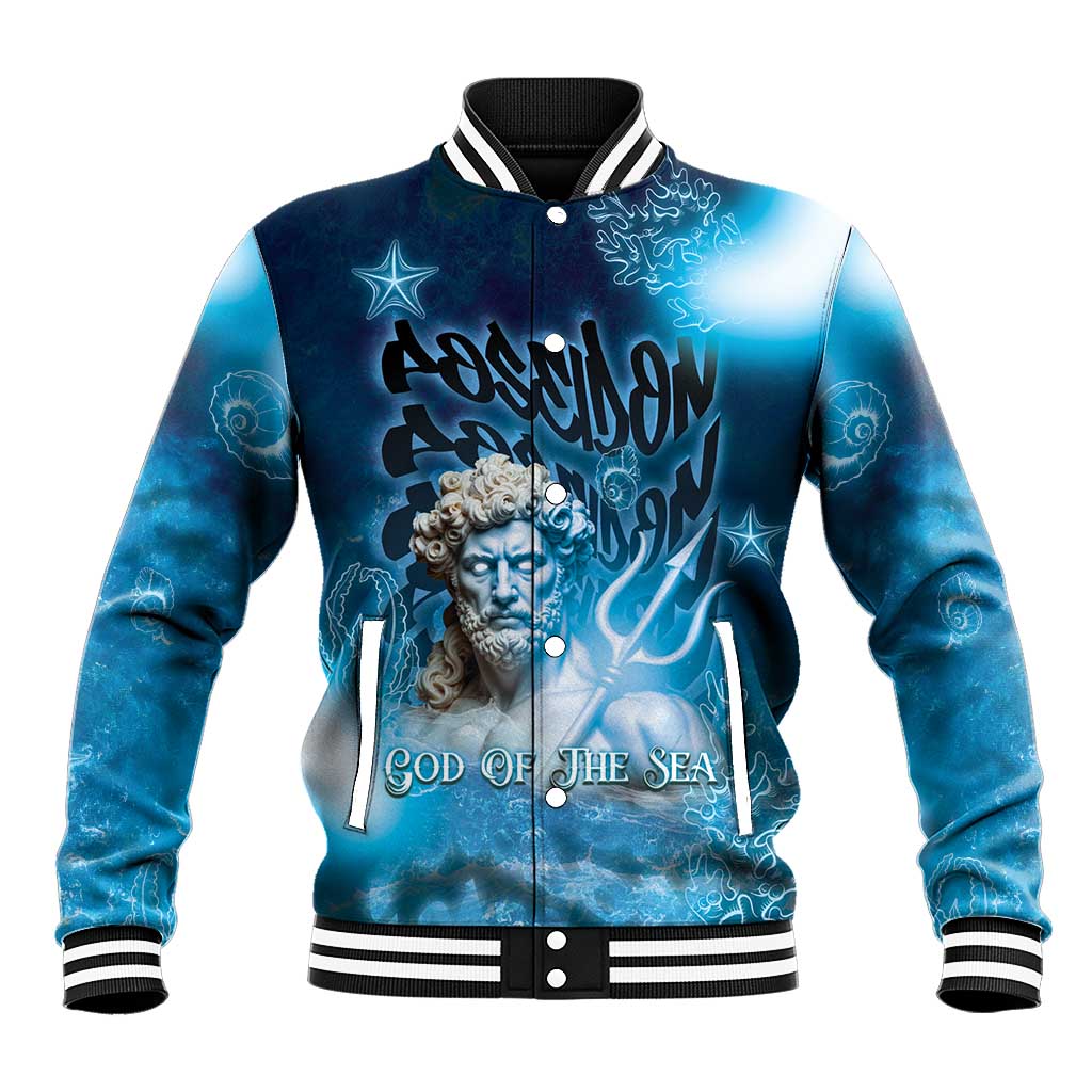 Poseidon Baseball Jacket God Of The Sea - Wonder Print Shop