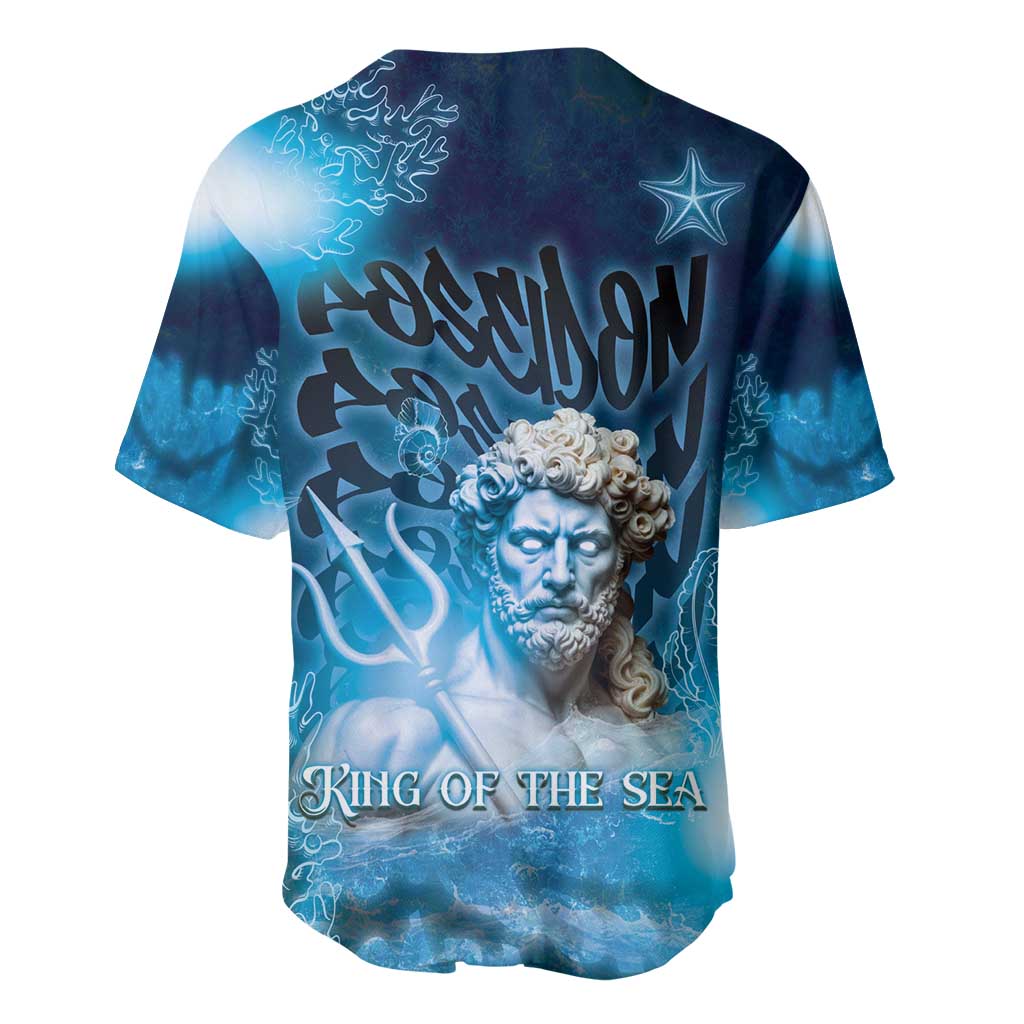 Poseidon Baseball Jersey God Of The Sea - Wonder Print Shop