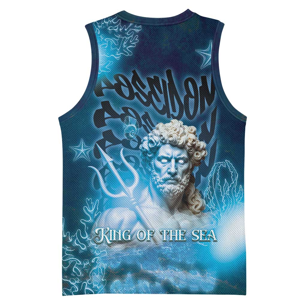 Poseidon Basketball Jersey God Of The Sea - Wonder Print Shop