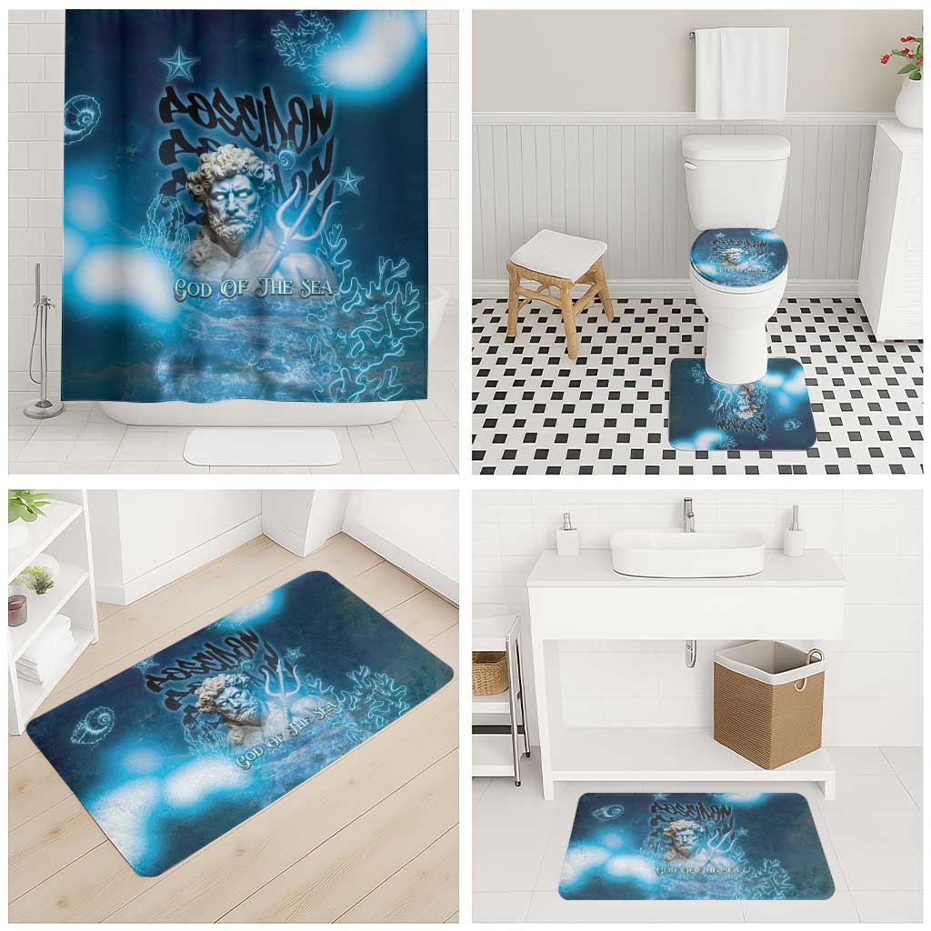 Poseidon Bathroom Set God Of The Sea - Wonder Print Shop