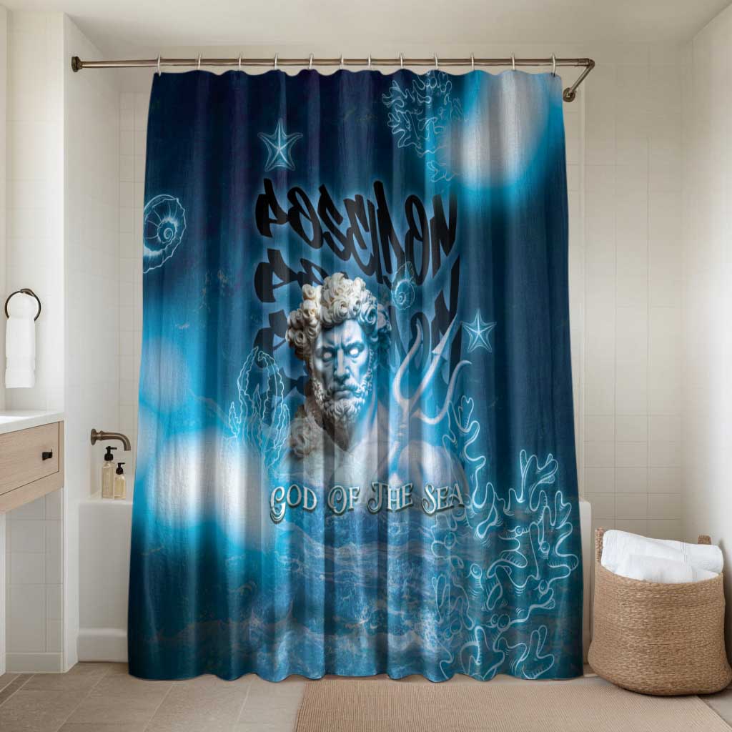 Poseidon Bathroom Set God Of The Sea - Wonder Print Shop