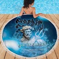 Poseidon Beach Blanket God Of The Sea - Wonder Print Shop