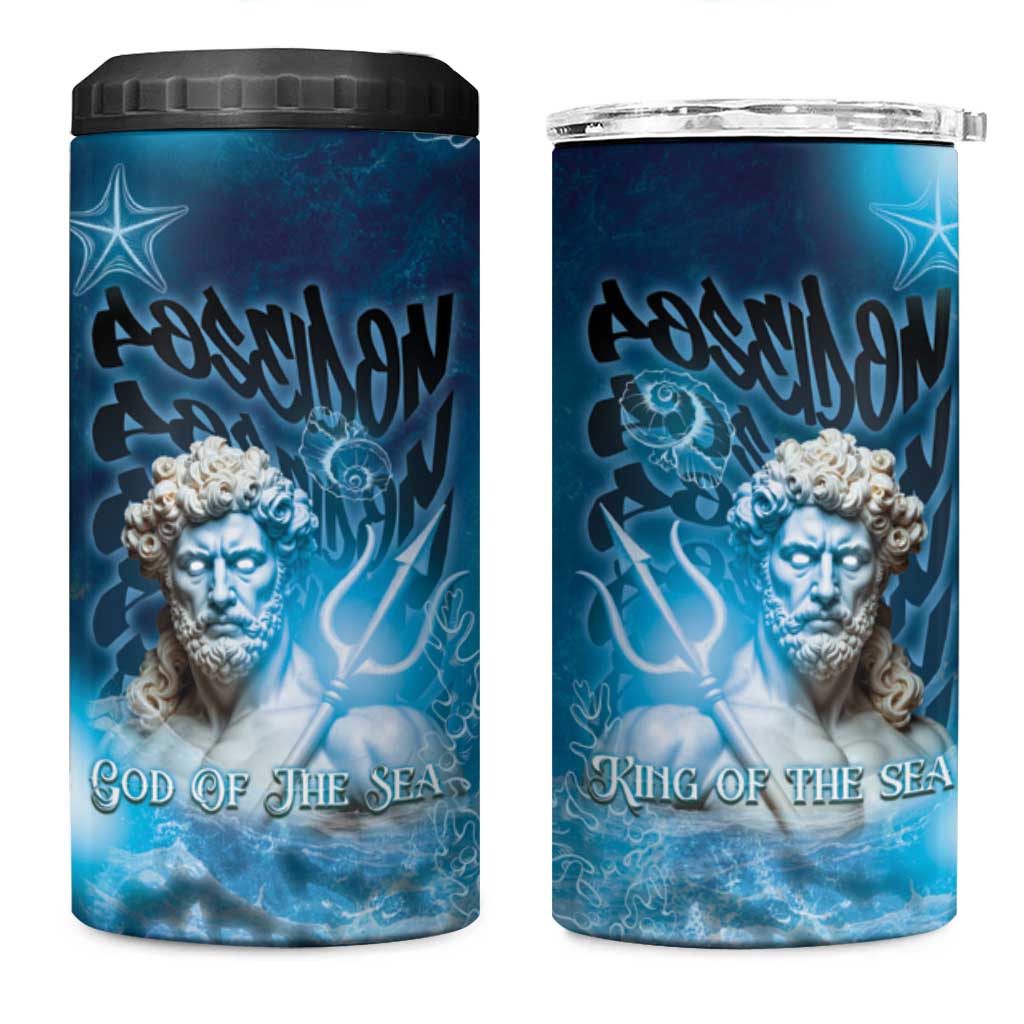 Poseidon 4 in 1 Can Cooler Tumbler God Of The Sea - Wonder Print Shop
