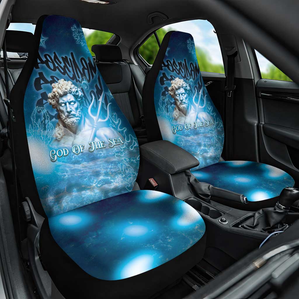 Poseidon Car Seat Cover God Of The Sea - Wonder Print Shop