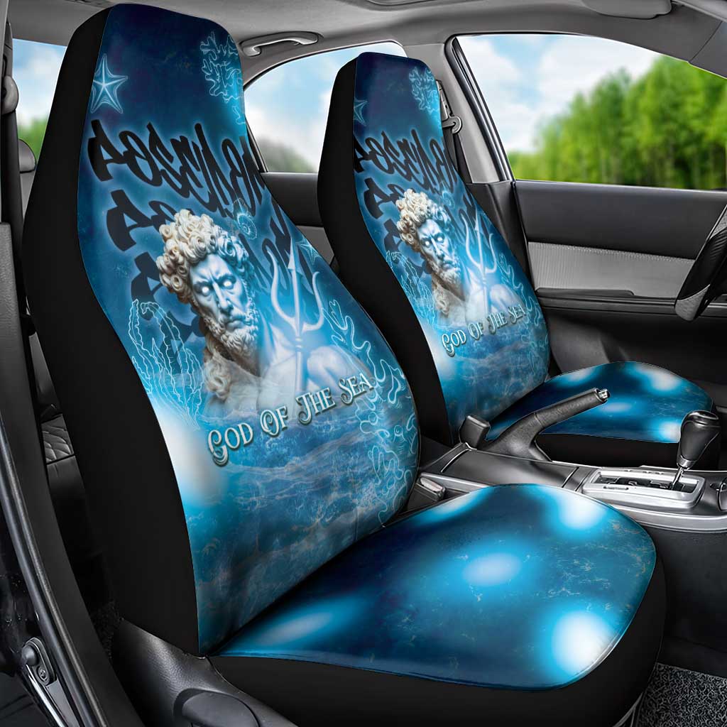 Poseidon Car Seat Cover God Of The Sea - Wonder Print Shop