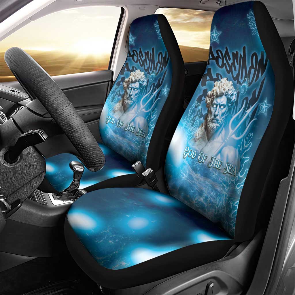 Poseidon Car Seat Cover God Of The Sea - Wonder Print Shop