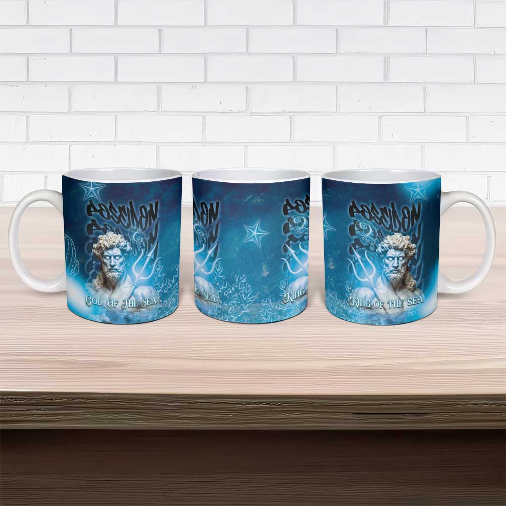 Poseidon Ceramic Mug God Of The Sea - Wonder Print Shop