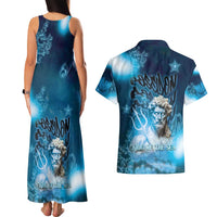Poseidon Couples Matching Tank Maxi Dress and Hawaiian Shirt God Of The Sea - Wonder Print Shop