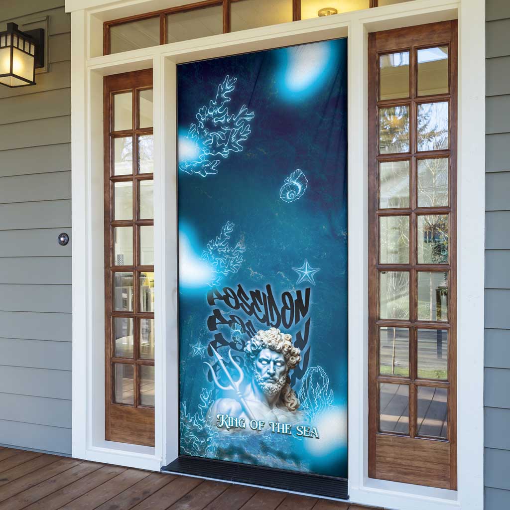 Poseidon Door Cover God Of The Sea - Wonder Print Shop
