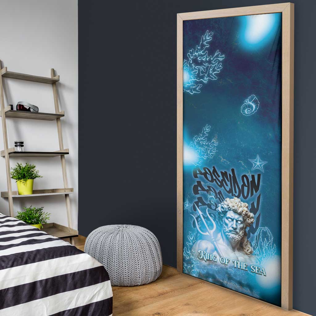 Poseidon Door Cover God Of The Sea - Wonder Print Shop