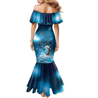 Poseidon Family Matching Mermaid Dress and Hawaiian Shirt God Of The Sea - Wonder Print Shop