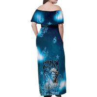 Poseidon Family Matching Off Shoulder Maxi Dress and Hawaiian Shirt God Of The Sea - Wonder Print Shop