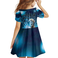 Poseidon Family Matching Short Sleeve Bodycon Dress and Hawaiian Shirt God Of The Sea - Wonder Print Shop