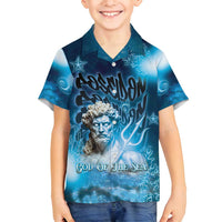Poseidon Family Matching Tank Maxi Dress and Hawaiian Shirt God Of The Sea - Wonder Print Shop