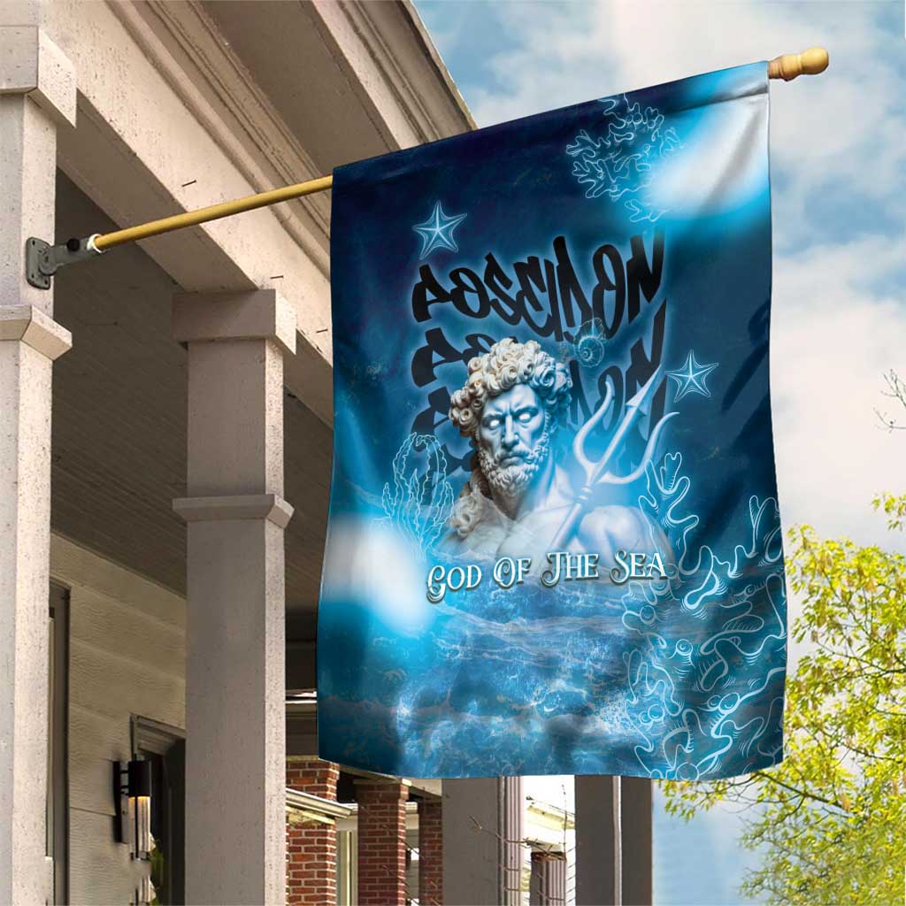 Poseidon Garden Flag God Of The Sea - Wonder Print Shop