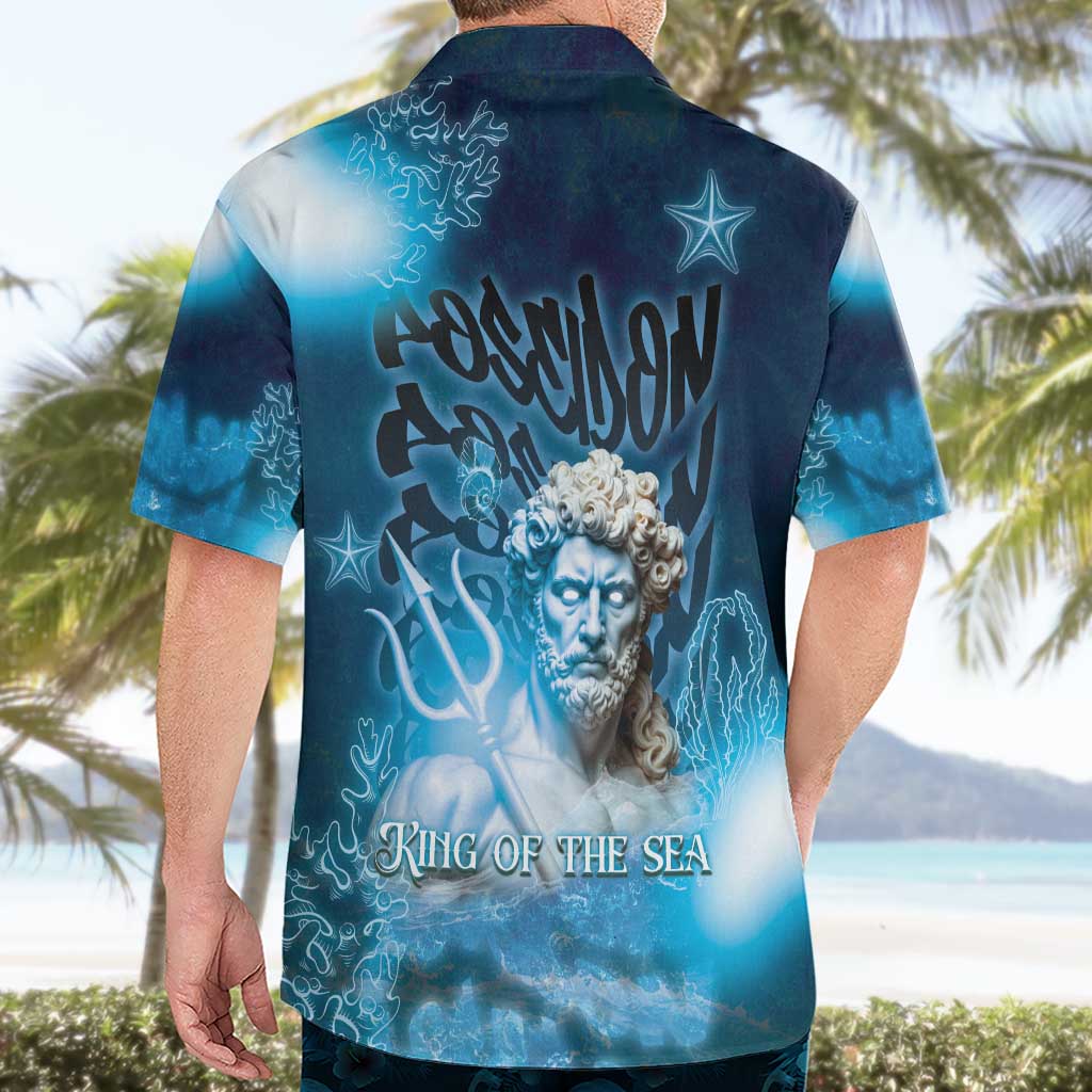 Poseidon Hawaiian Shirt God Of The Sea - Wonder Print Shop