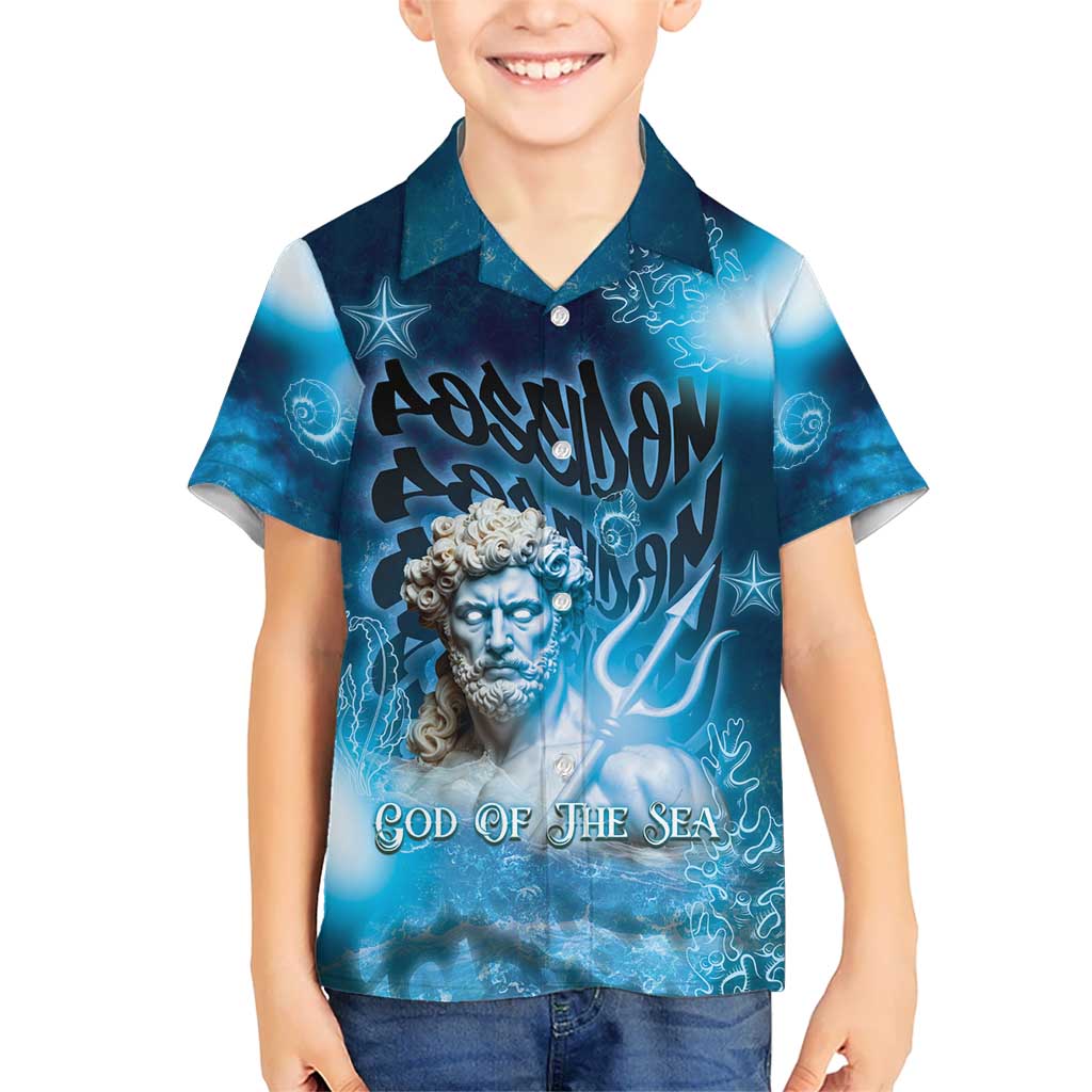 Poseidon Hawaiian Shirt God Of The Sea - Wonder Print Shop