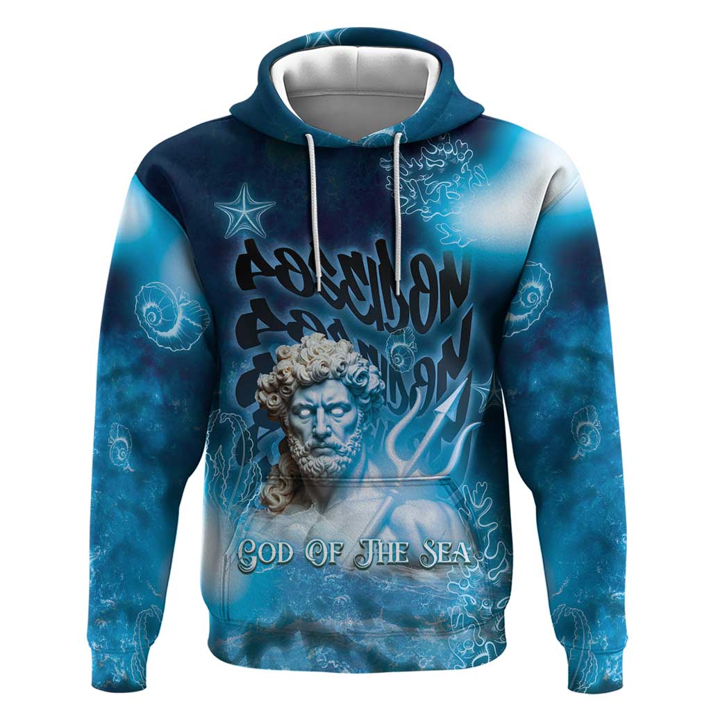 Poseidon Hoodie God Of The Sea - Wonder Print Shop