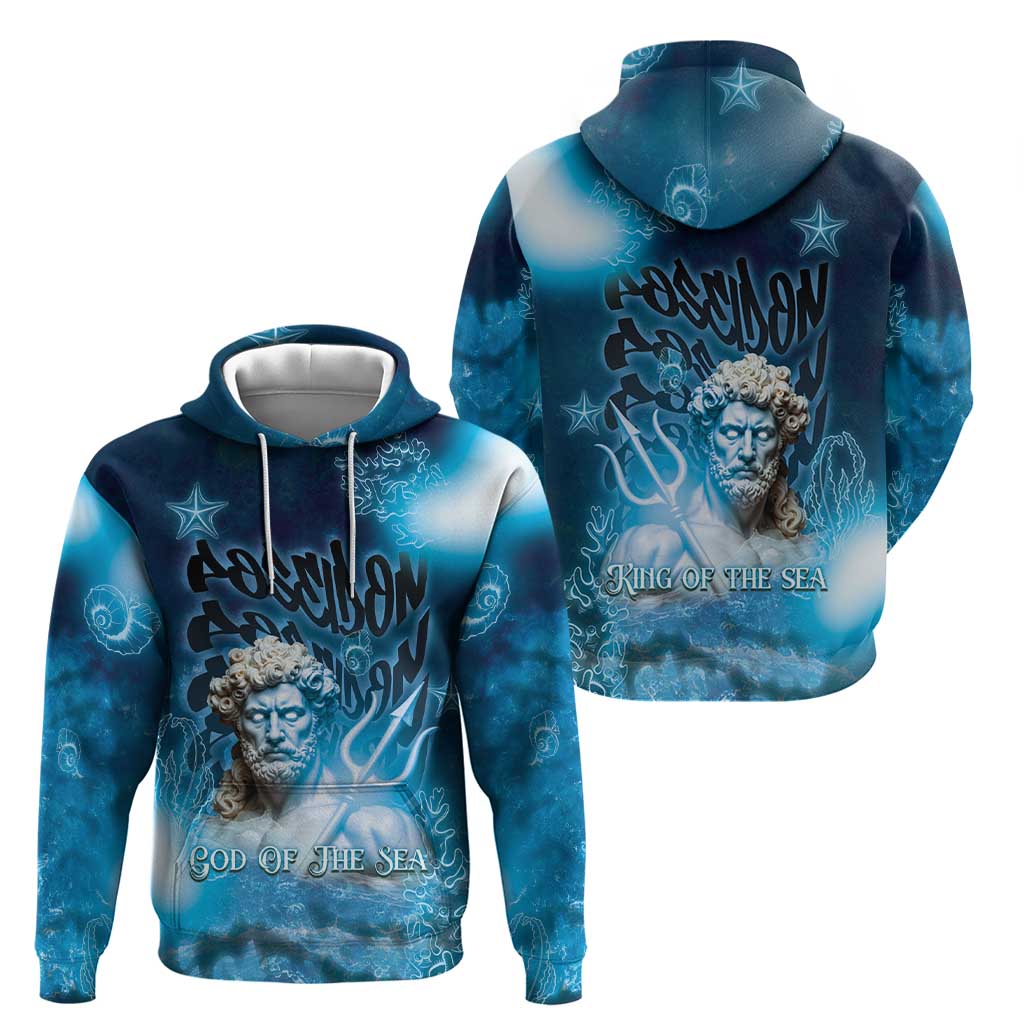 Poseidon Hoodie God Of The Sea - Wonder Print Shop