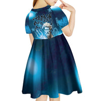Poseidon Kid Short Sleeve Dress God Of The Sea - Wonder Print Shop