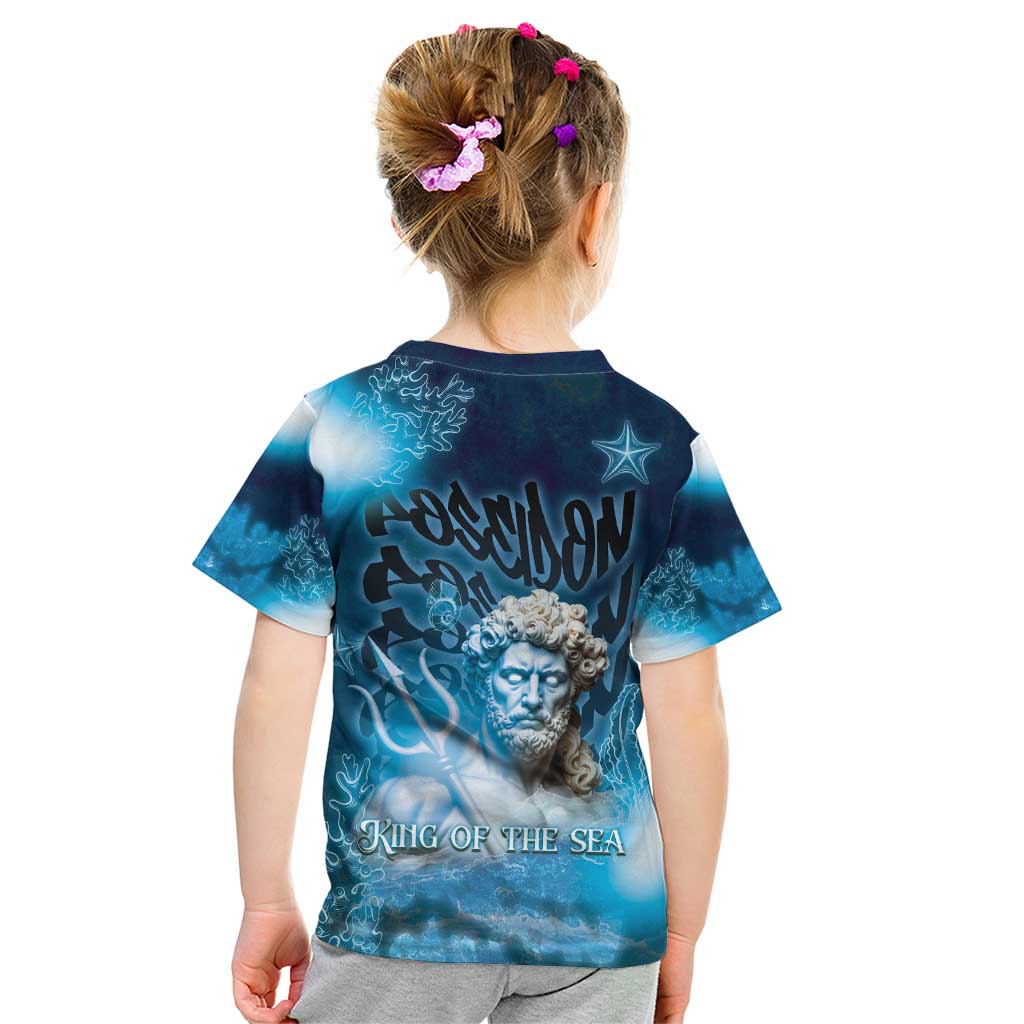 Poseidon Kid T Shirt God Of The Sea - Wonder Print Shop