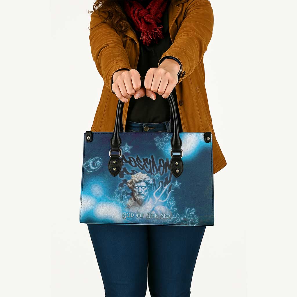 Poseidon Leather Bag God Of The Sea - Wonder Print Shop