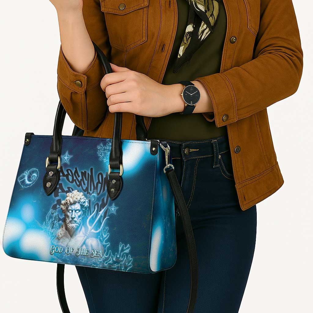 Poseidon Leather Bag God Of The Sea - Wonder Print Shop