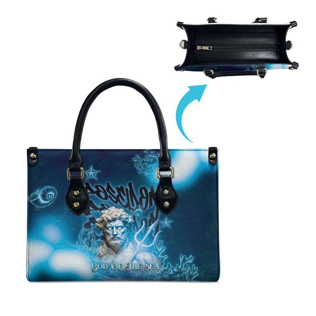 Poseidon Leather Bag God Of The Sea - Wonder Print Shop