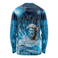 Poseidon Long Sleeve Shirt God Of The Sea - Wonder Print Shop