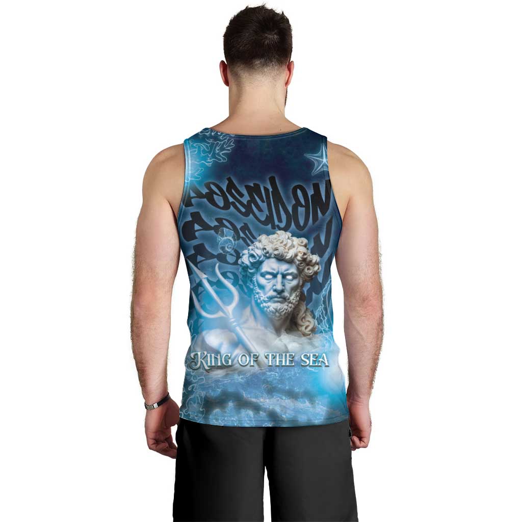 Poseidon Men Tank Top God Of The Sea - Wonder Print Shop
