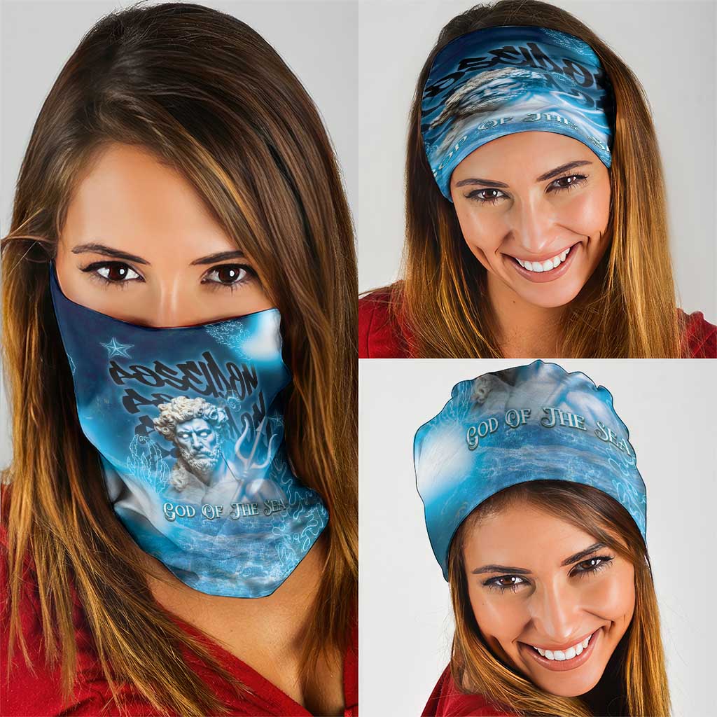 Poseidon Neck Gaiter God Of The Sea - Wonder Print Shop