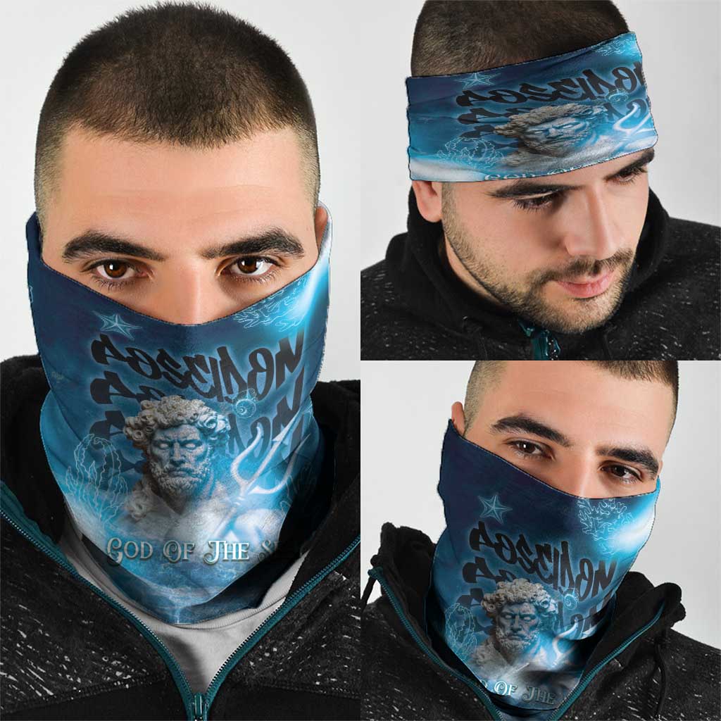 Poseidon Neck Gaiter God Of The Sea - Wonder Print Shop
