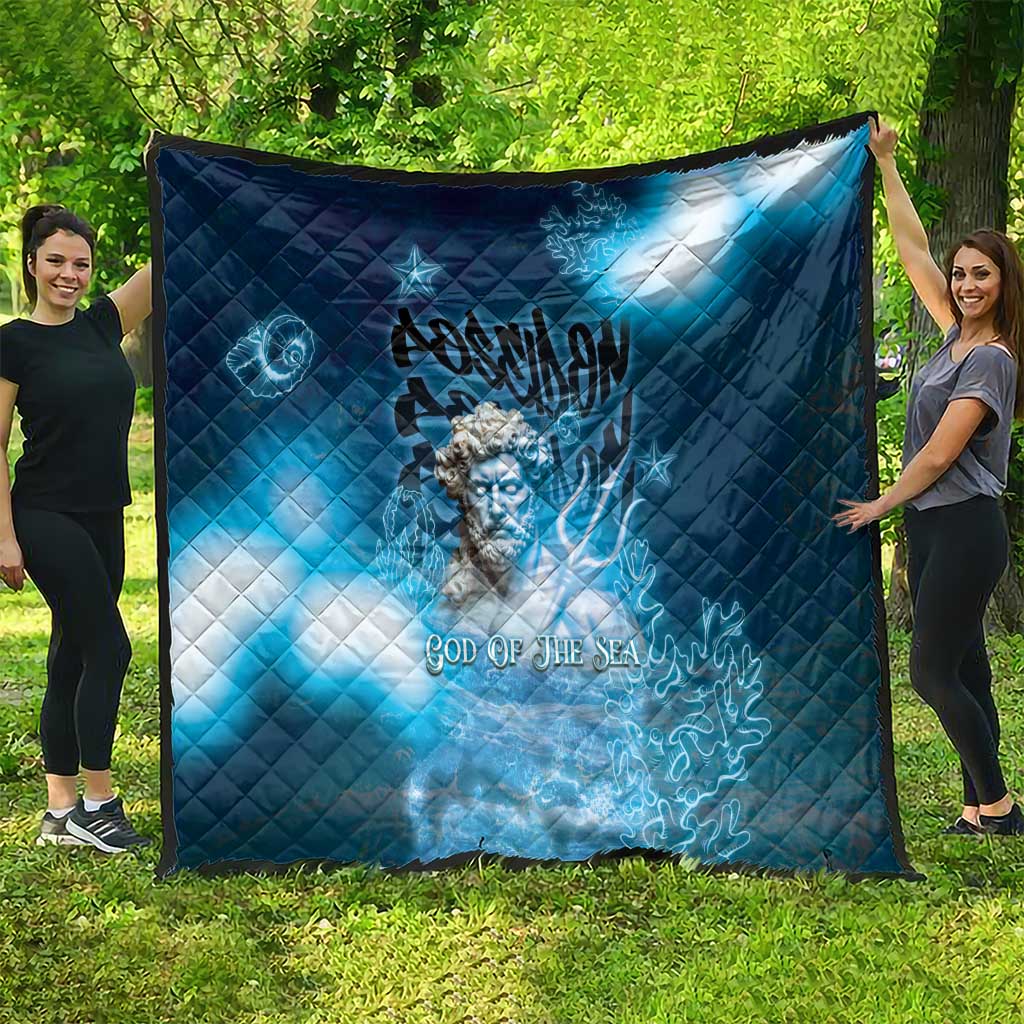Poseidon Quilt God Of The Sea - Wonder Print Shop
