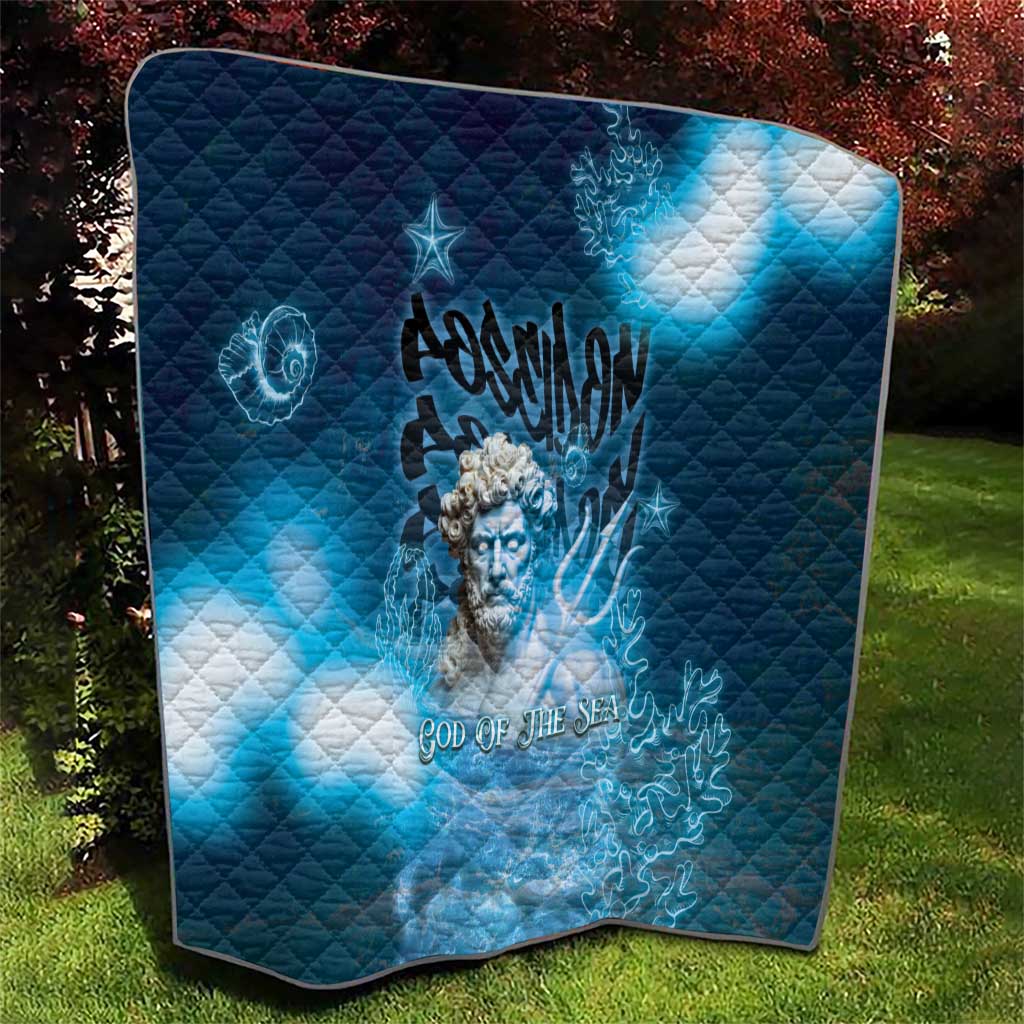 Poseidon Quilt God Of The Sea - Wonder Print Shop