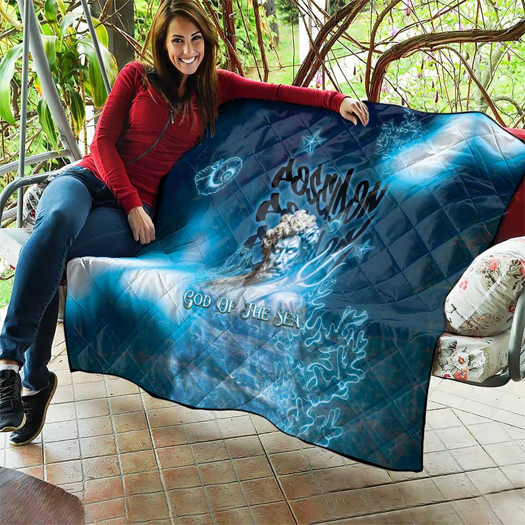 Poseidon Quilt God Of The Sea - Wonder Print Shop