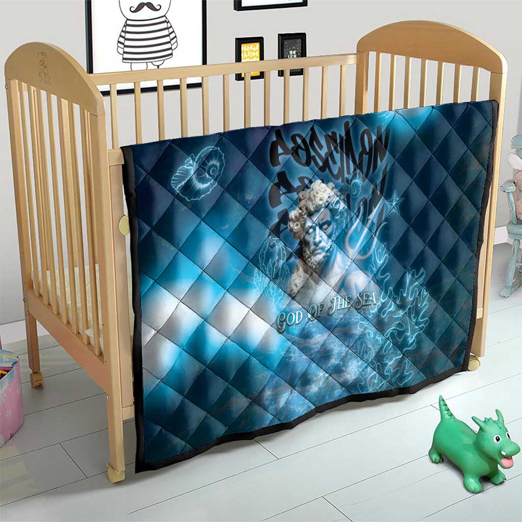 Poseidon Quilt God Of The Sea - Wonder Print Shop
