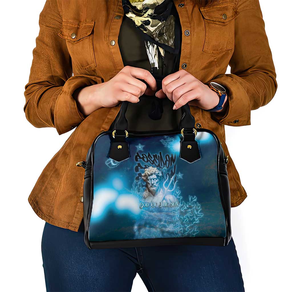 Poseidon Shoulder Handbag God Of The Sea - Wonder Print Shop