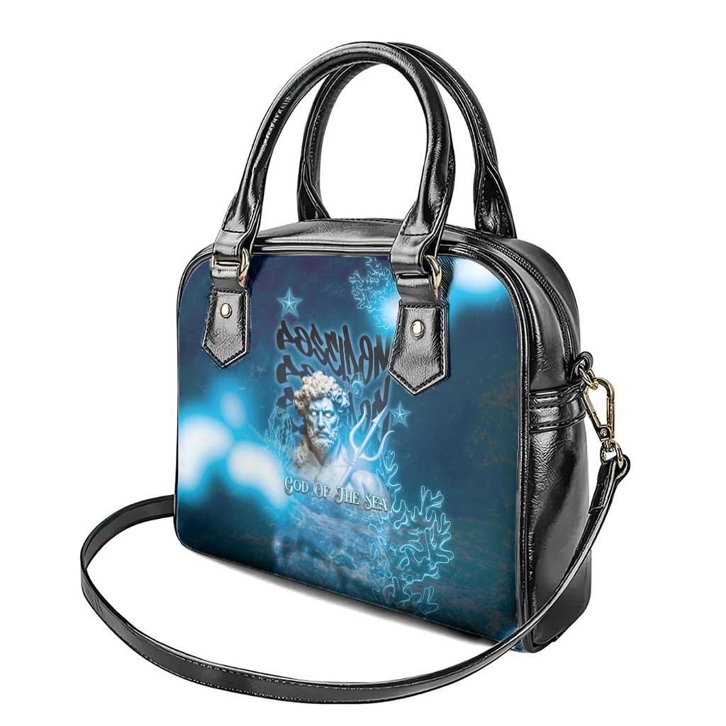 Poseidon Shoulder Handbag God Of The Sea - Wonder Print Shop