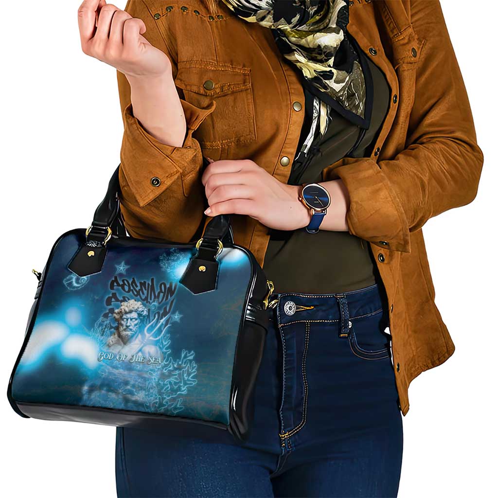 Poseidon Shoulder Handbag God Of The Sea - Wonder Print Shop