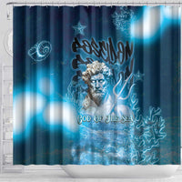 Poseidon Shower Curtain God Of The Sea - Wonder Print Shop